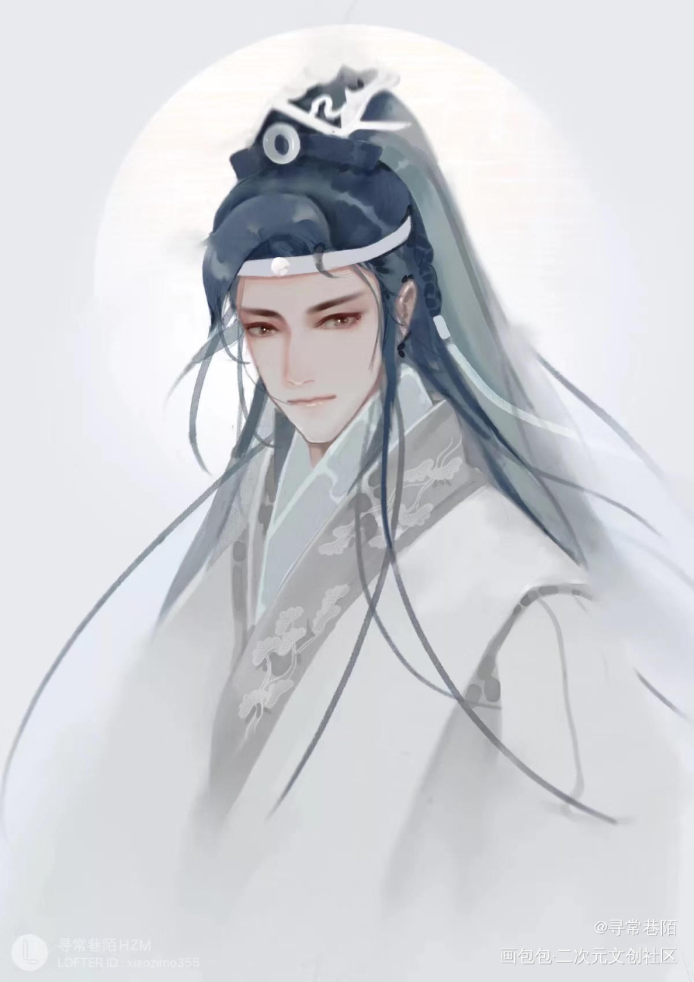 史艳文_金光布袋戏史艳文古风绘画绘画作品
