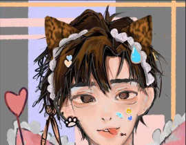 简隋英教我写作业_绘画作品