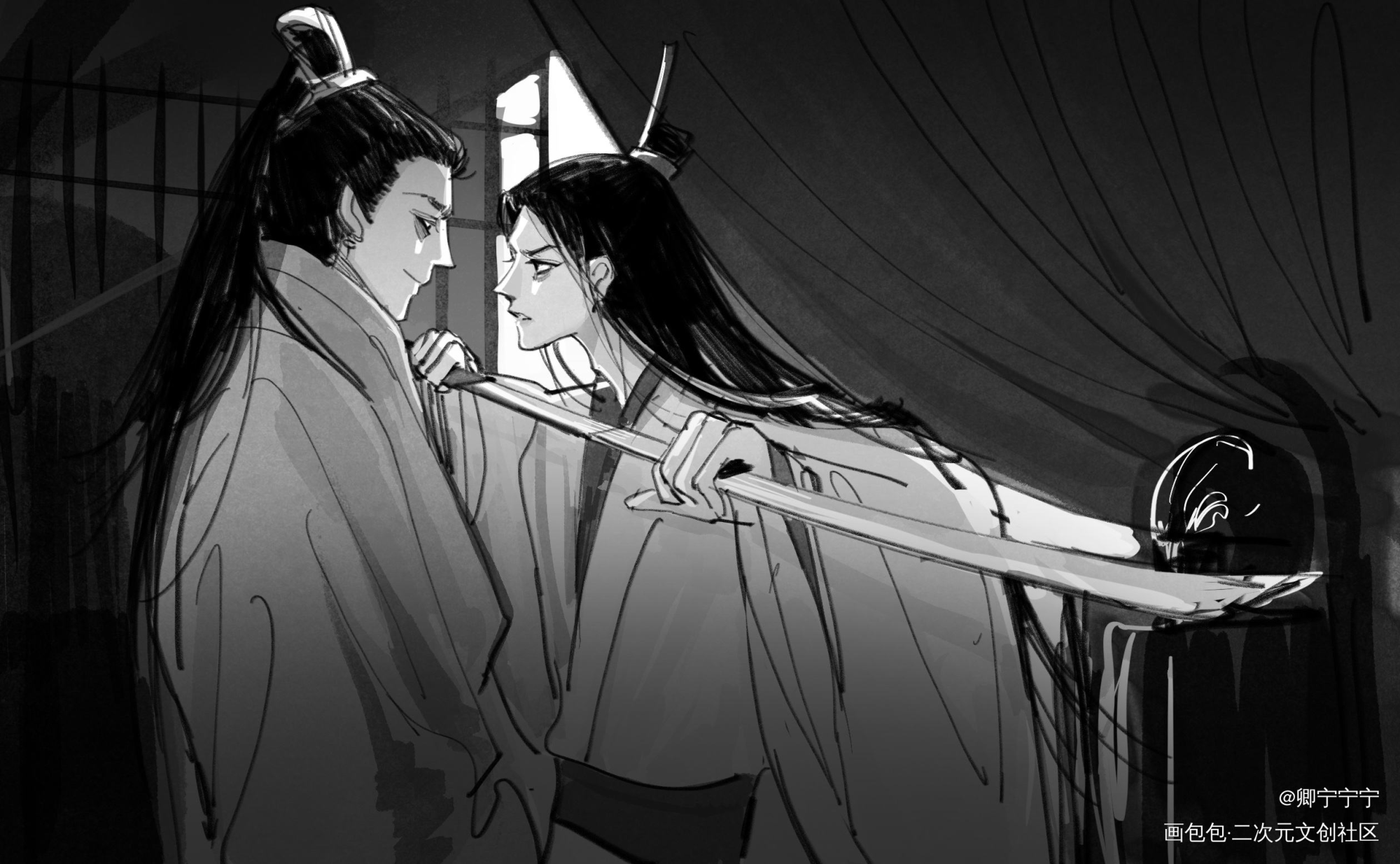三国同人【曹亮】_曹操诸葛亮古风曹亮三国演义绘画作品