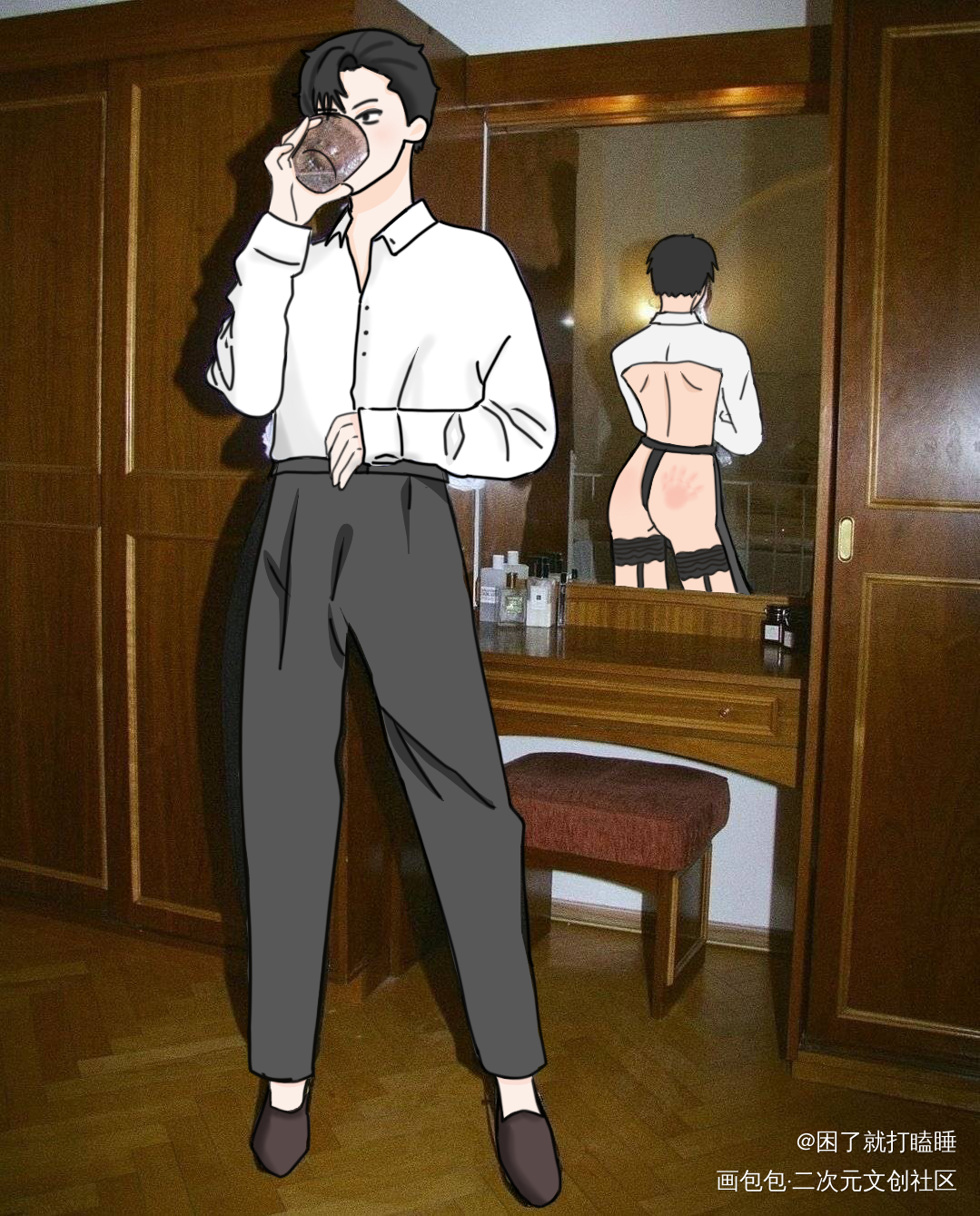 推给我干嘛推给李玉啊_你却爱着一个傻逼188男团绘画作品