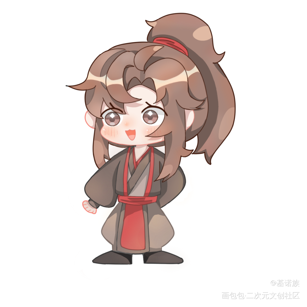 羡宝_魔道祖师魏无羡Q版绘画作品