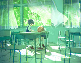 下课后_绘画作品