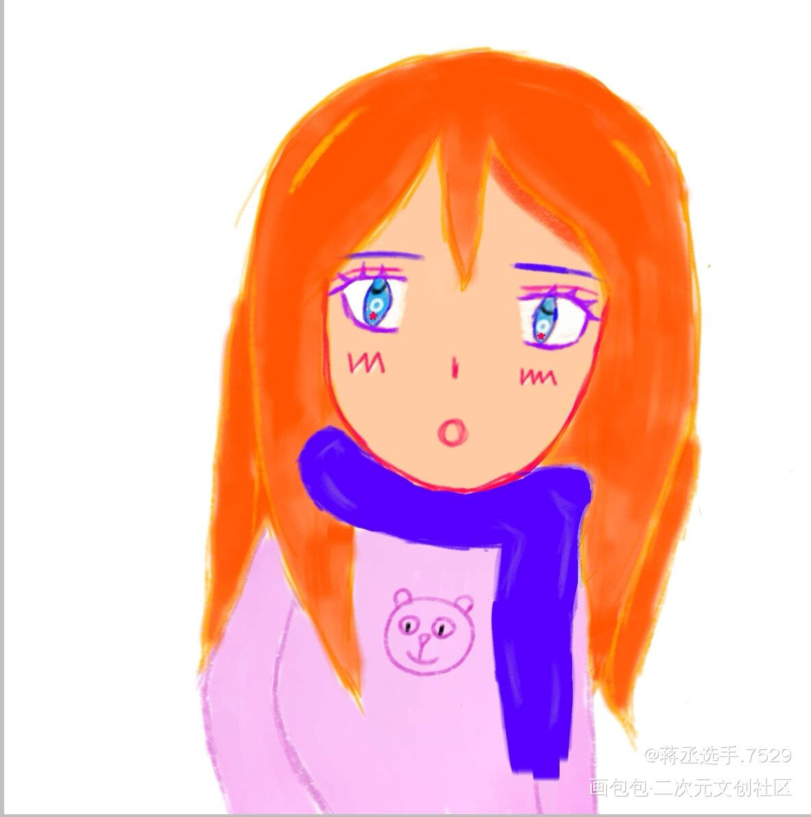 我女鹅_手绘绘画作品