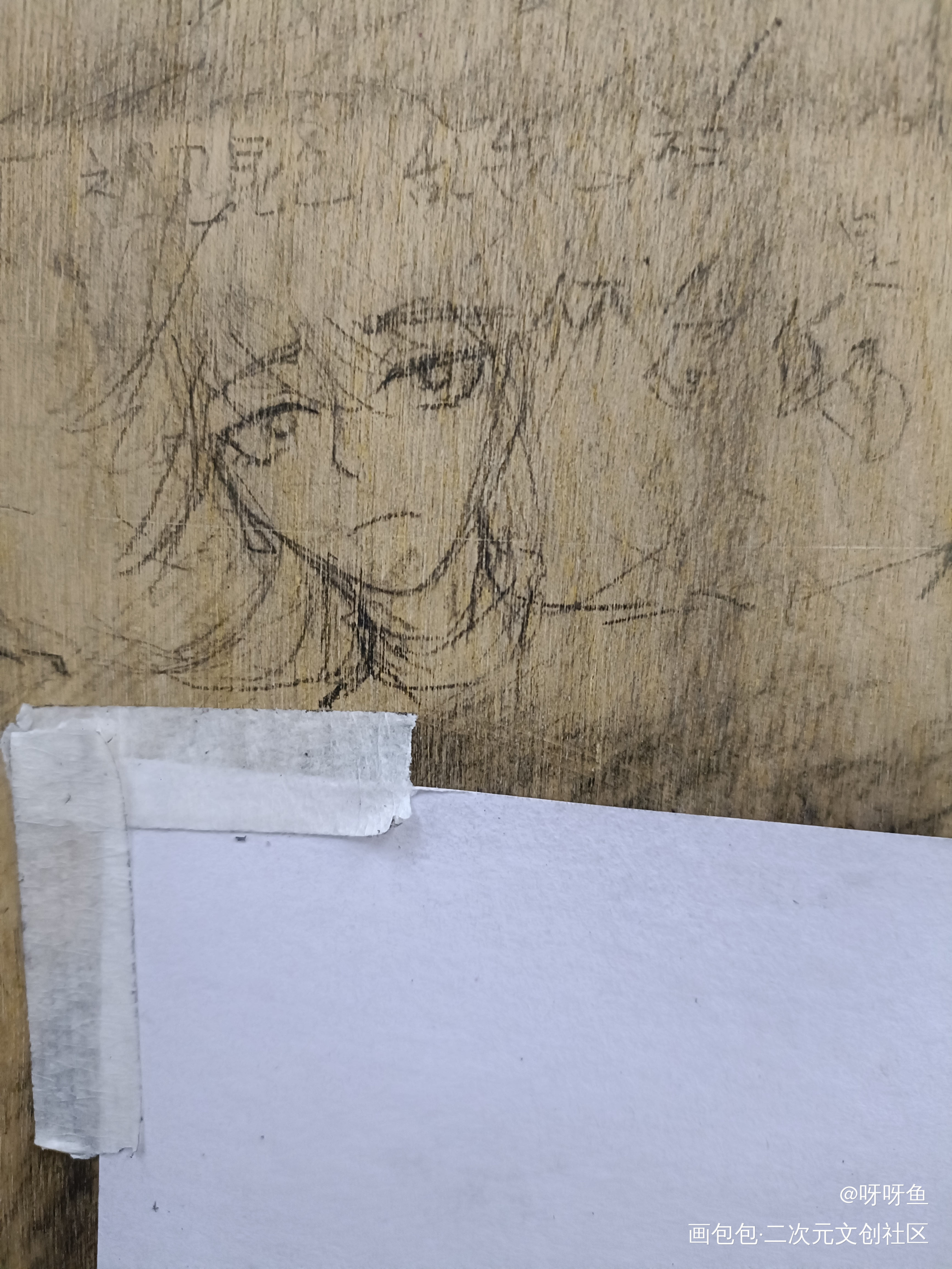 我摸鱼_手绘绘画作品