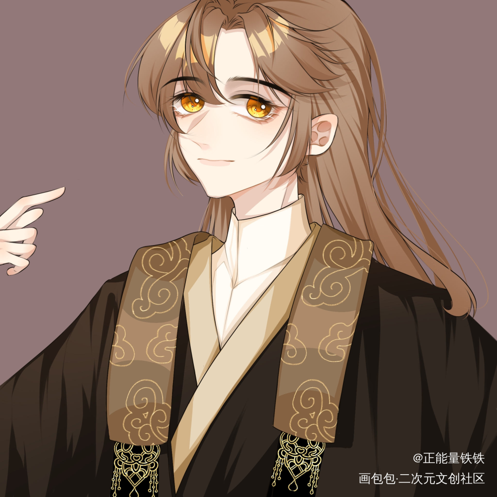 顾闻晞_平涂正能量铁铁板绘oc绘画作品