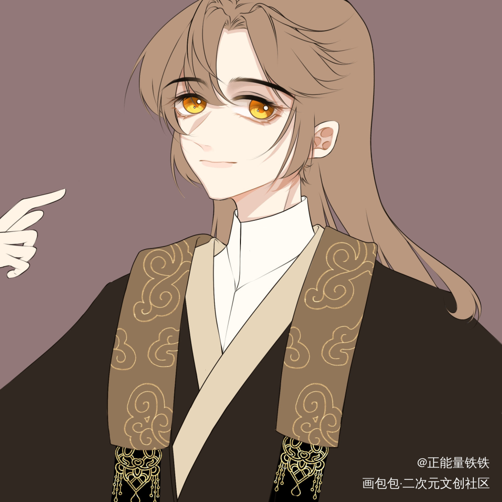 顾闻晞_平涂正能量铁铁板绘oc绘画作品