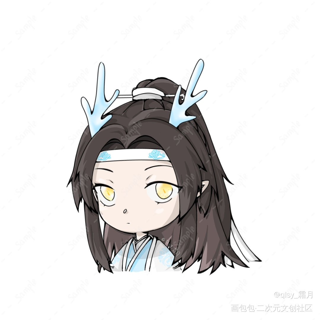 _魔道祖师忘羡蓝忘机绘画作品