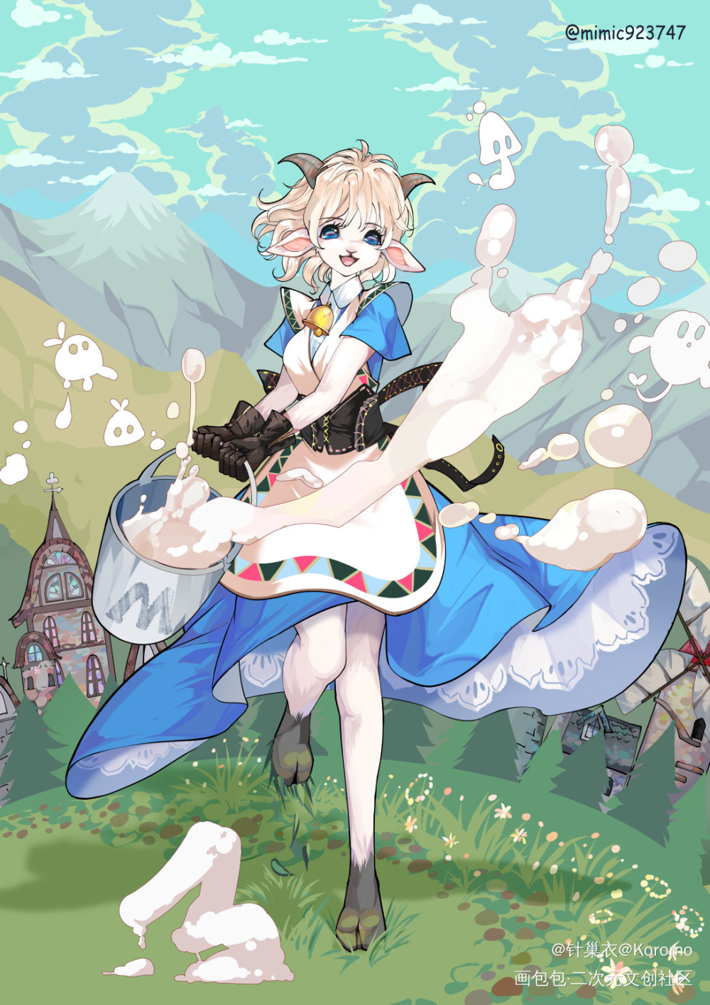动物拟人活动17_furry平涂日系插画福瑞原创绘画作品