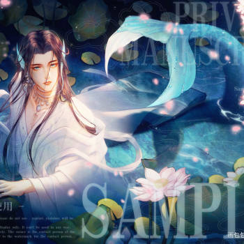 鲛人泪～_古风刘宇约稿板绘绘画原创绘画作品