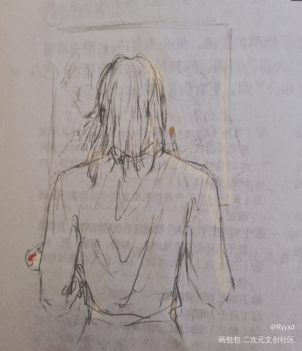 _我只喜欢你的人设自习夏习清绘画作品