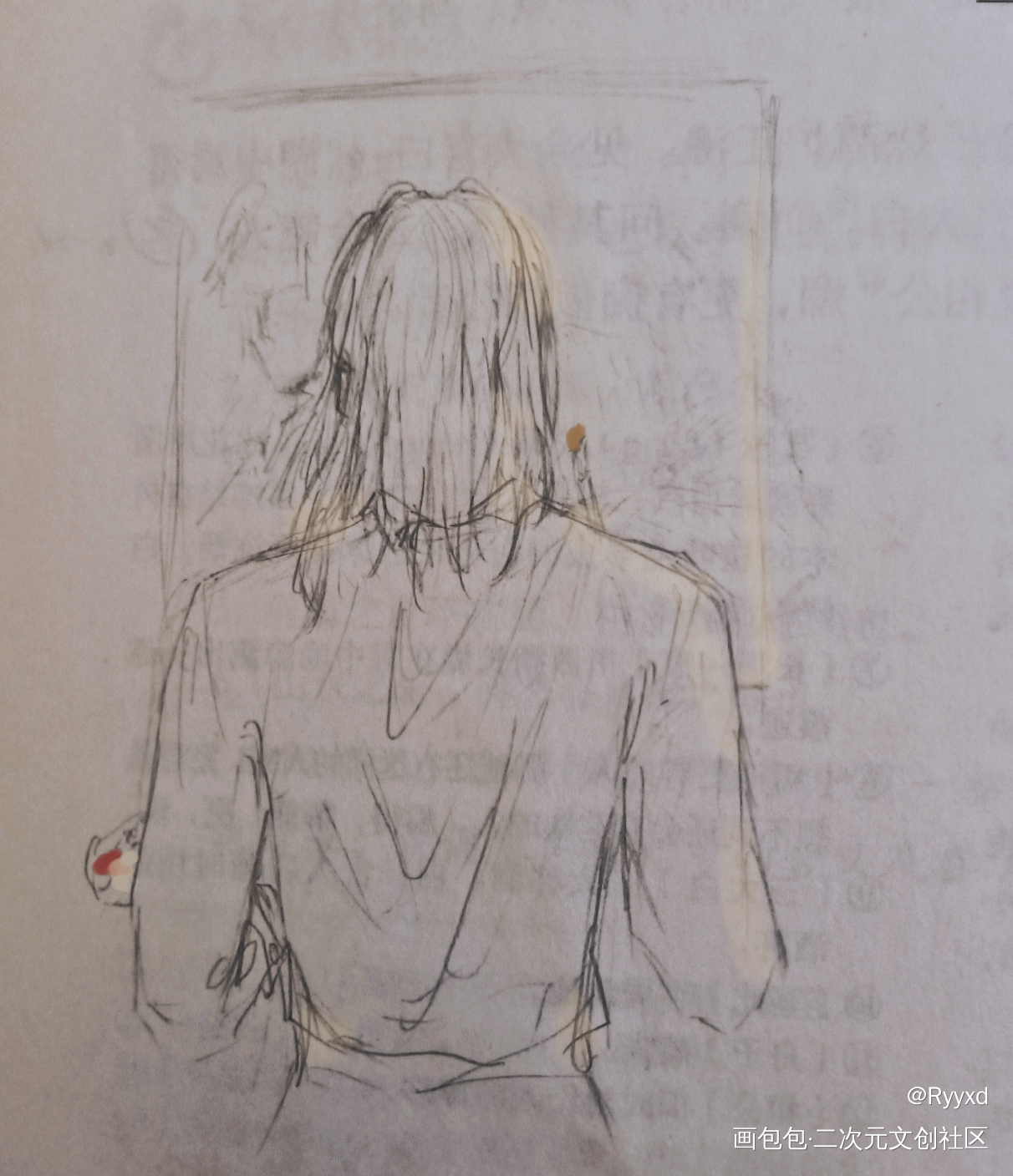_我只喜欢你的人设自习夏习清绘画作品