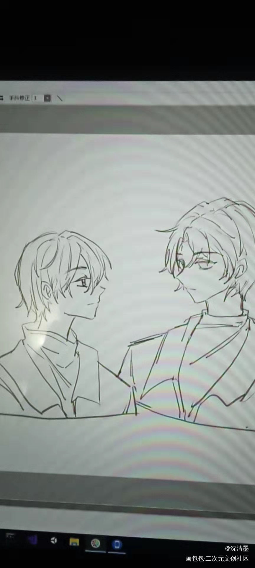 伪装学渣_朝俞无料宣传约稿绘画作品