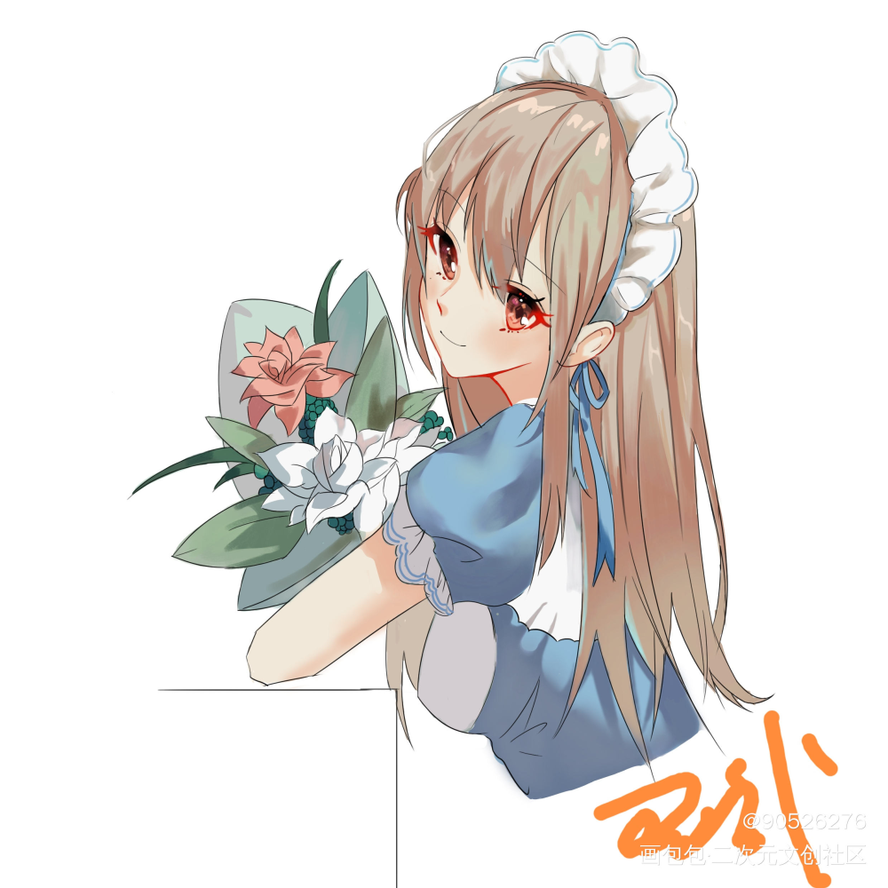 画定制原创立绘插画，伪厚涂_立绘平涂日系板写绘画作品