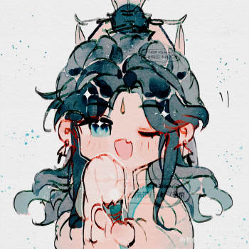 还有一只师青玄_天官赐福师青玄水彩q版求点评求配文我要上首推同人