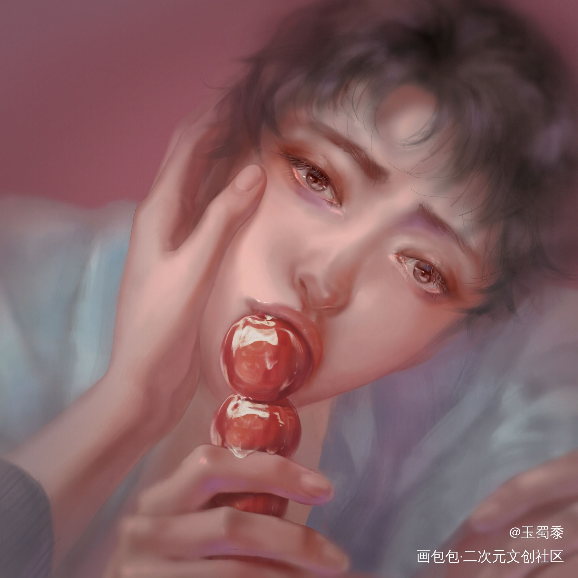 嗦个糖葫芦_瓶邪绘画作品