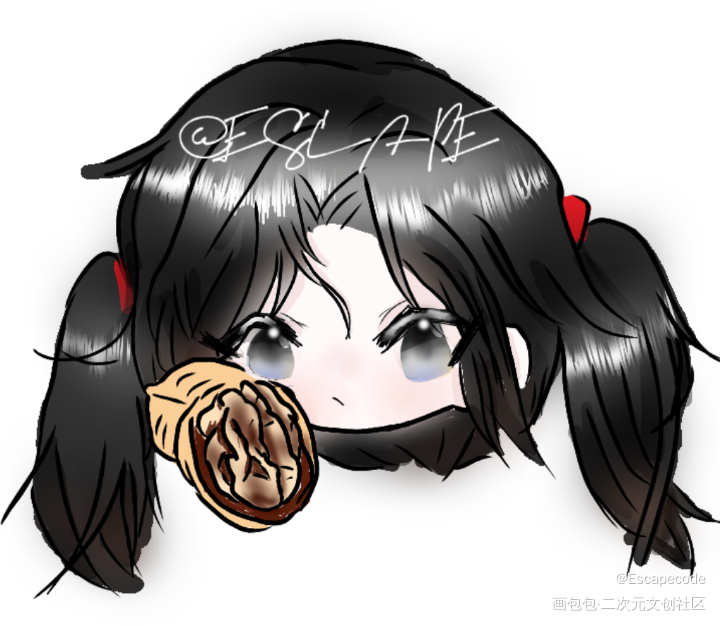 双马尾核桃～_一醉经年宋居寒指绘绘画作品
