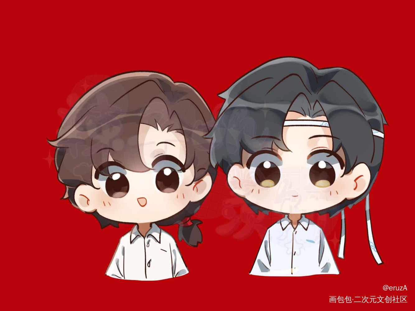 我可以单身，忘羡必须就地结婚。_忘羡绘画作品