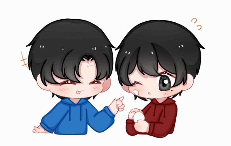 元宵节快乐♡_伪装学渣朝俞Q版绘画作品