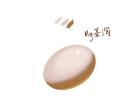 番茄和鸡蛋_绘画作品
