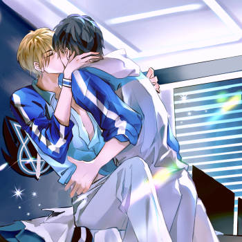 训练室加班_全职高手喻黄喻文州黄少天绘画作品