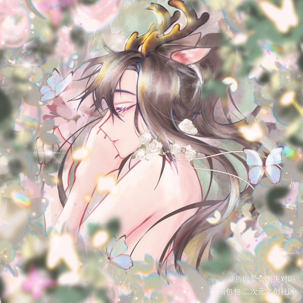 _魔道祖师忘羡蓝忘机魏无羡古风厚涂平涂我要上首推同人绘画作品