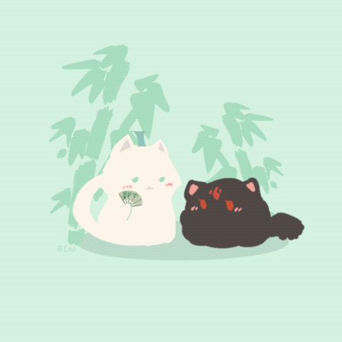 捏捏 小动图_人渣反派自救系统冰秋绘画作品
