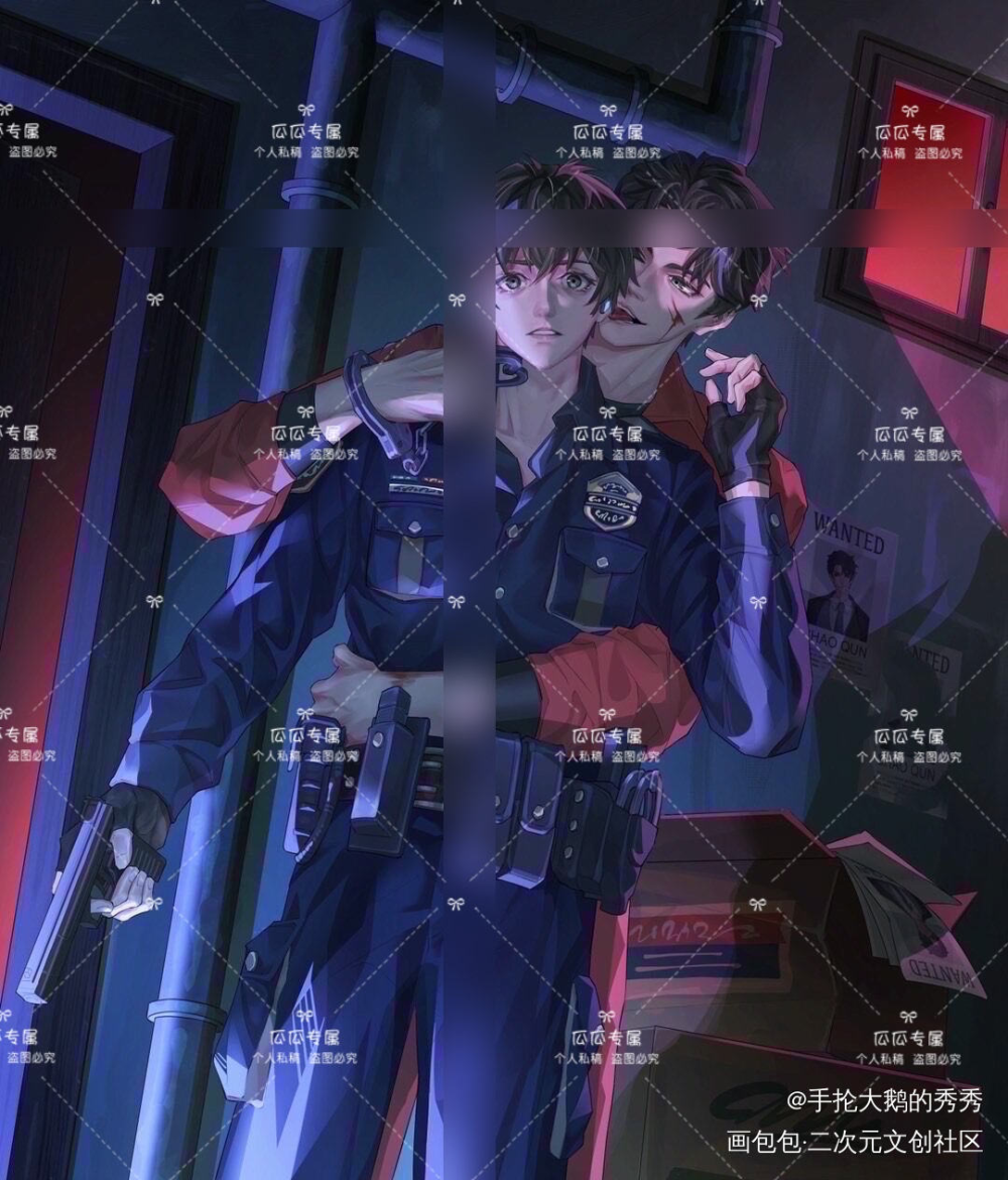 群秀警匪设定_娘娘腔188男团群秀立绘绘画作品