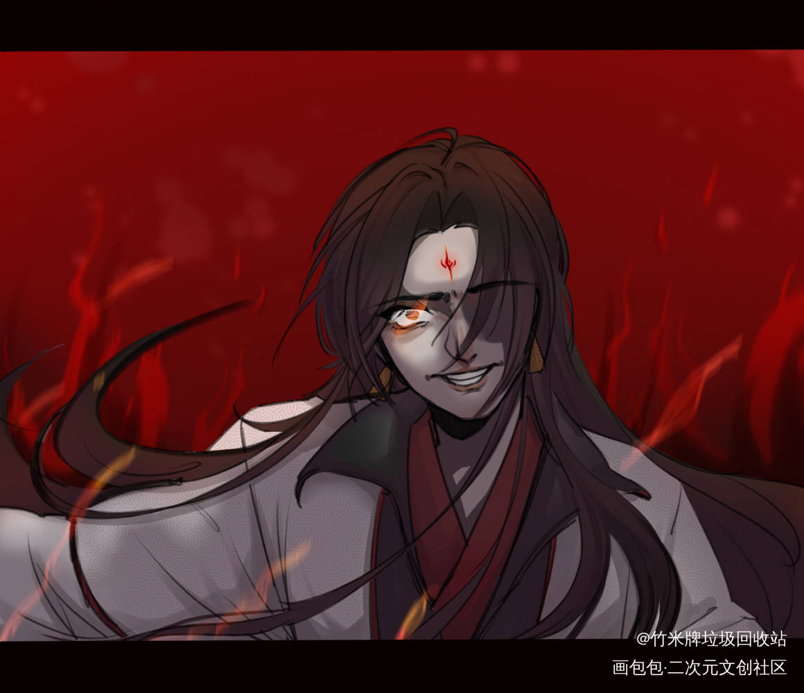 冰河送你一碗玻璃渣馅的汤圆_人渣反派自救系统洛冰河古风绘画作品