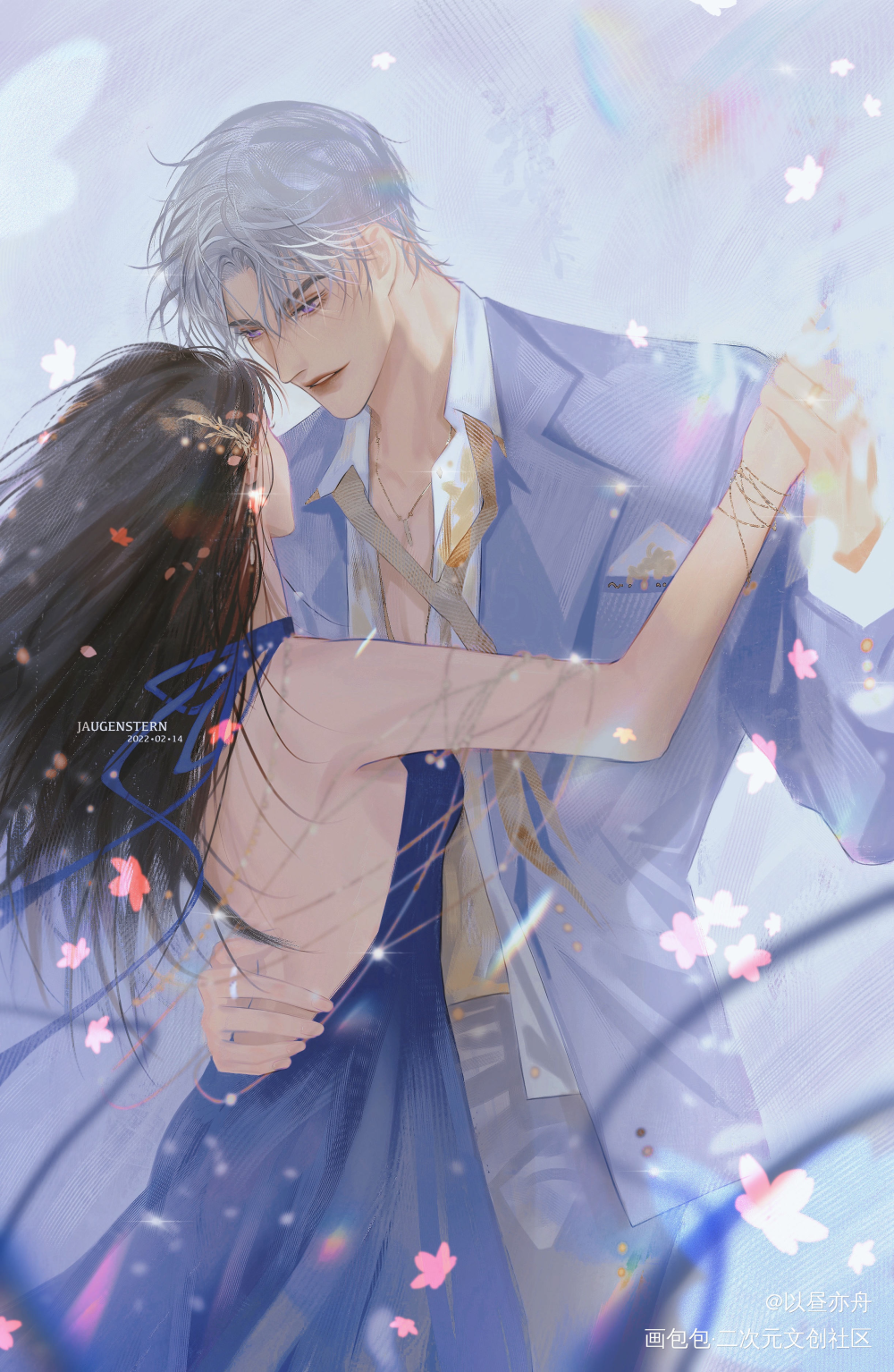 夜曲_光与夜之恋查理苏绘画作品