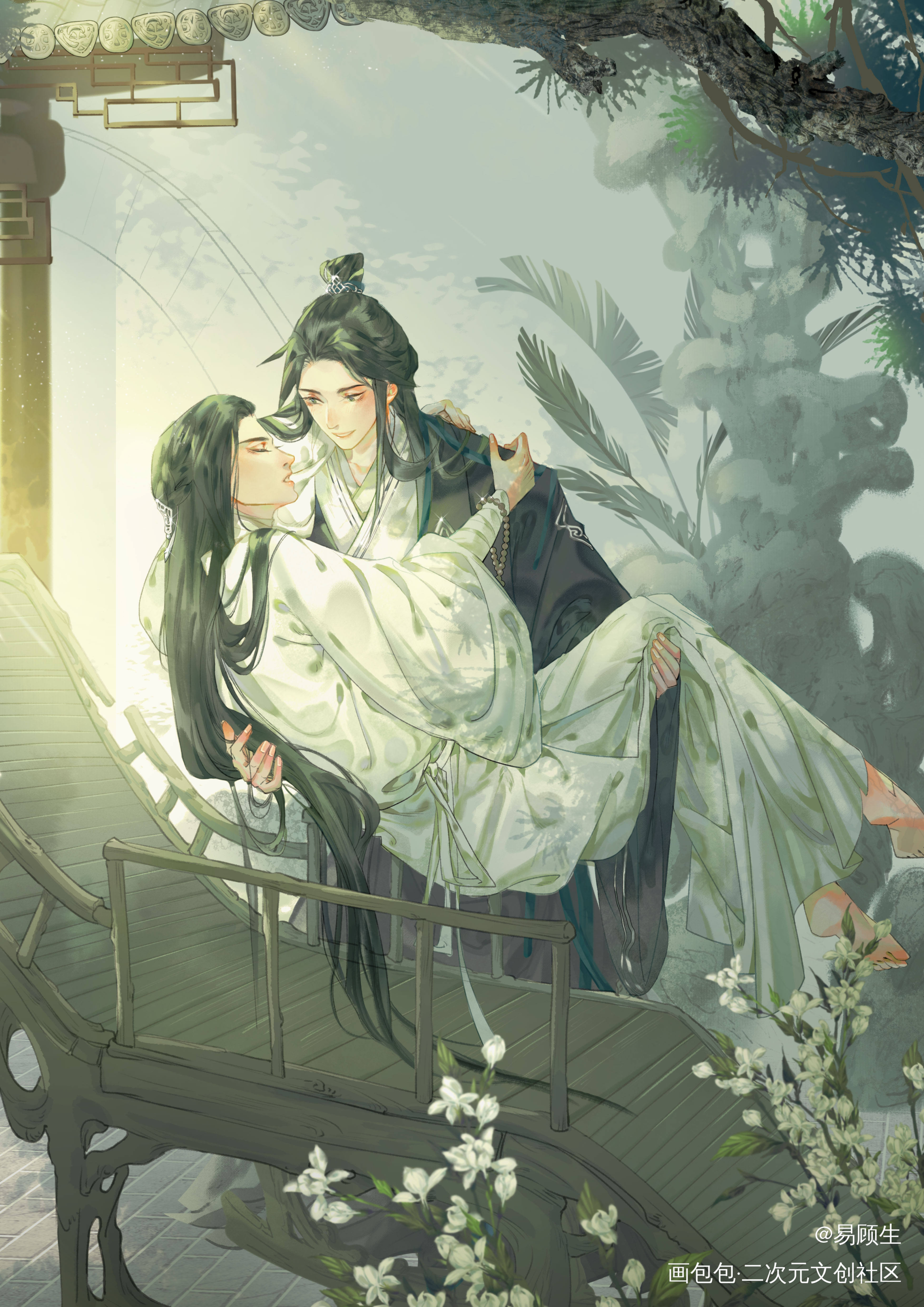 咸鱼翻身就是为了欺负义父！！_杀破狼长顾长庚顾昀半厚涂插画同人绘画作品