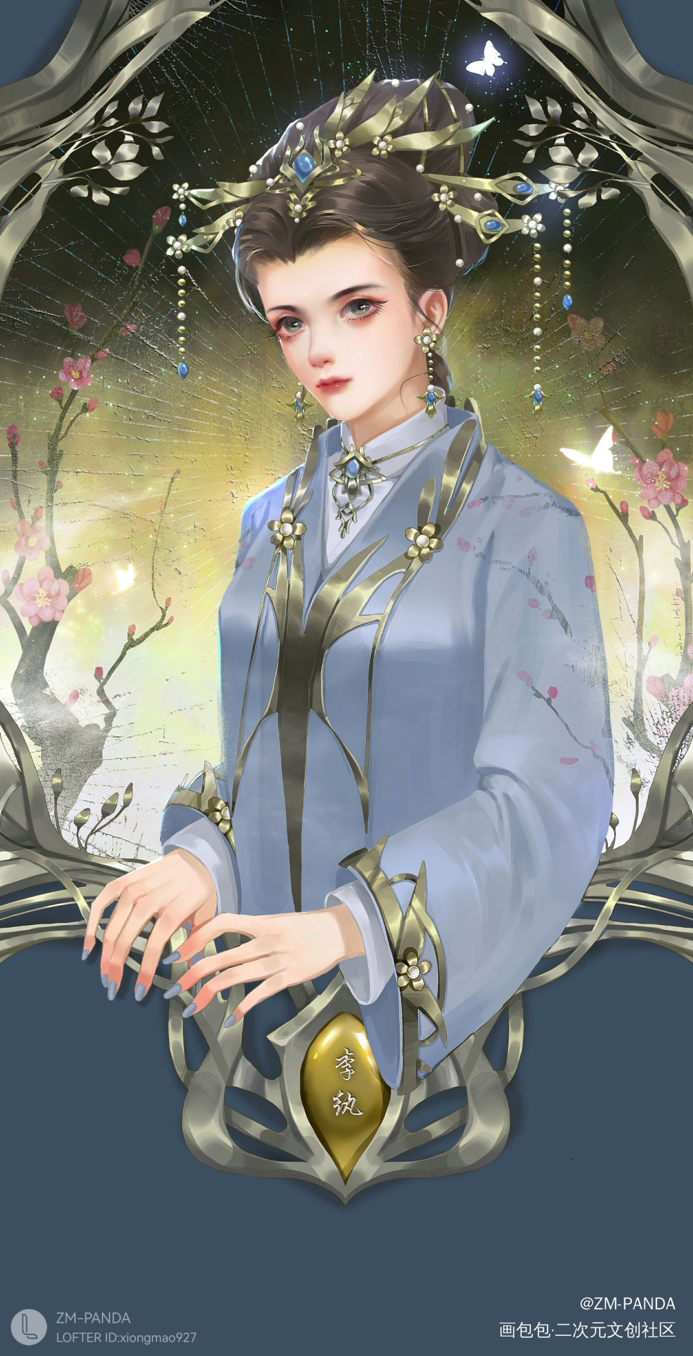 老图新发，19年的图～_红楼梦古风厚涂头像同人壁纸绘画绘画作品