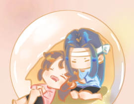 吃汤圆的时候小心点，别咬到忘羡_绘画作品