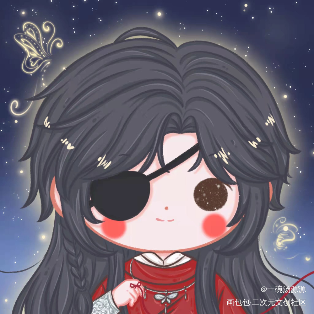 _天官赐福花怜绘画作品