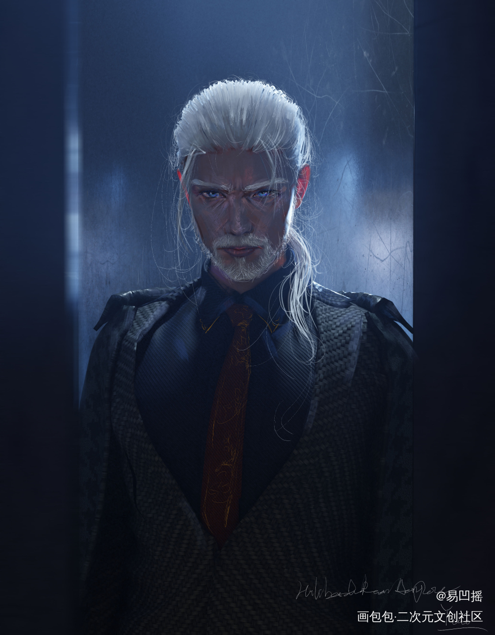希伯尔特•让•昂热_插画同人昂热龙族板绘绘画作品
