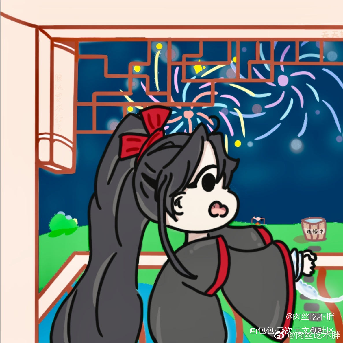 小彩蛋？_魔道祖师忘羡绘画作品
