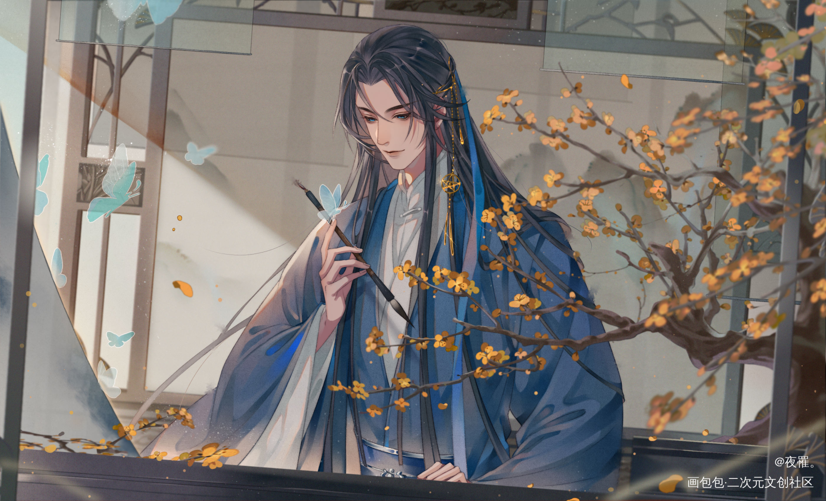 喻文州_全职高手喻文州古风绘画作品
