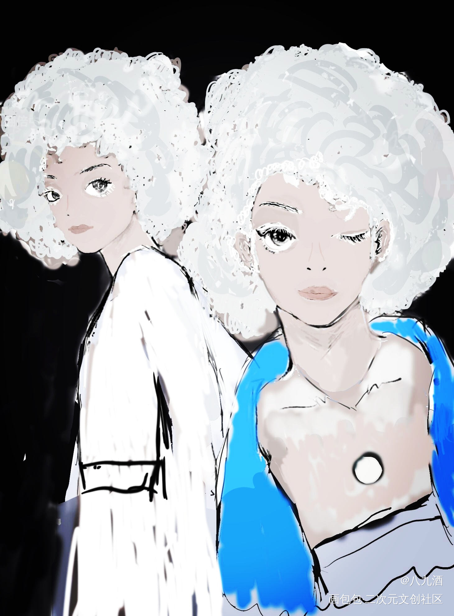 光遇爆炸头oc_光遇水彩我要上首推绘画作品