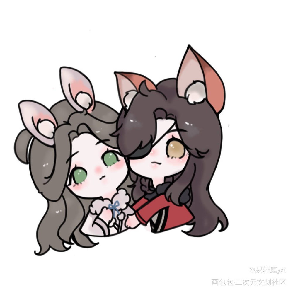 棉娃花怜_天官赐福花怜墨香铜臭绘画作品
