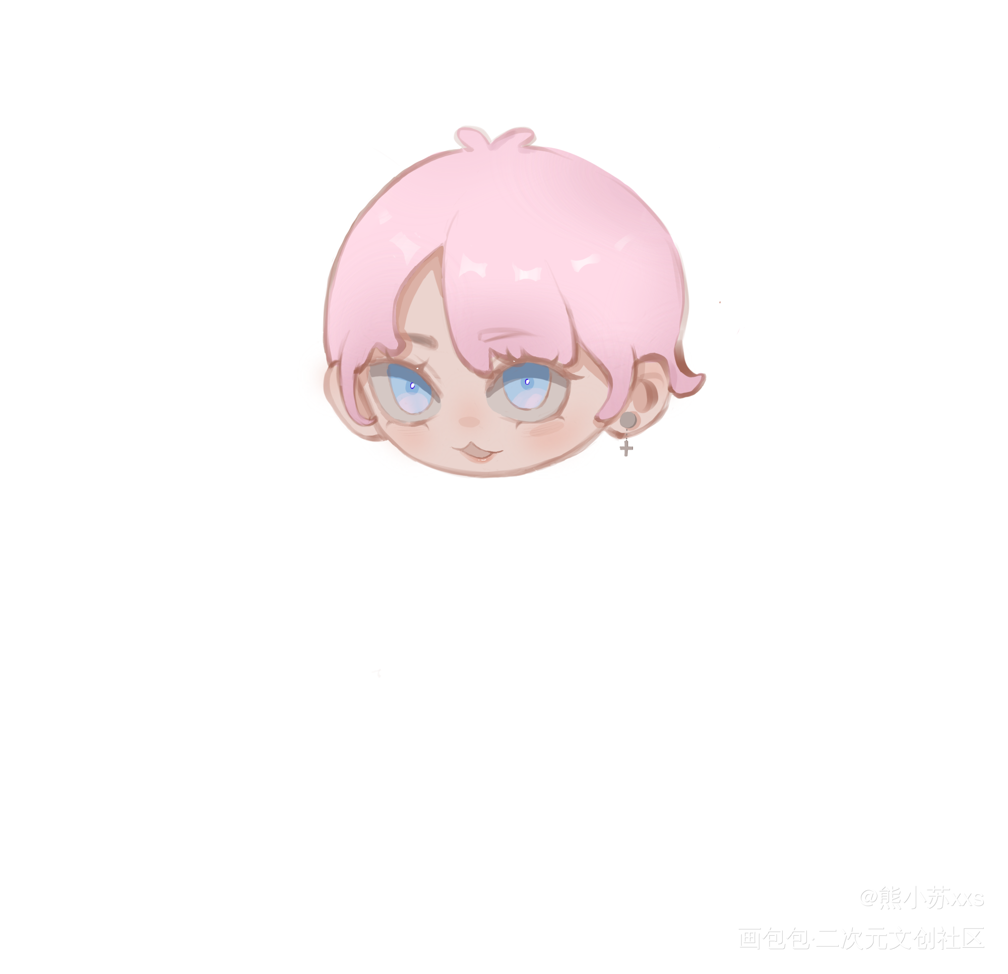 摸鱼_手绘Q版摸鱼绘画作品