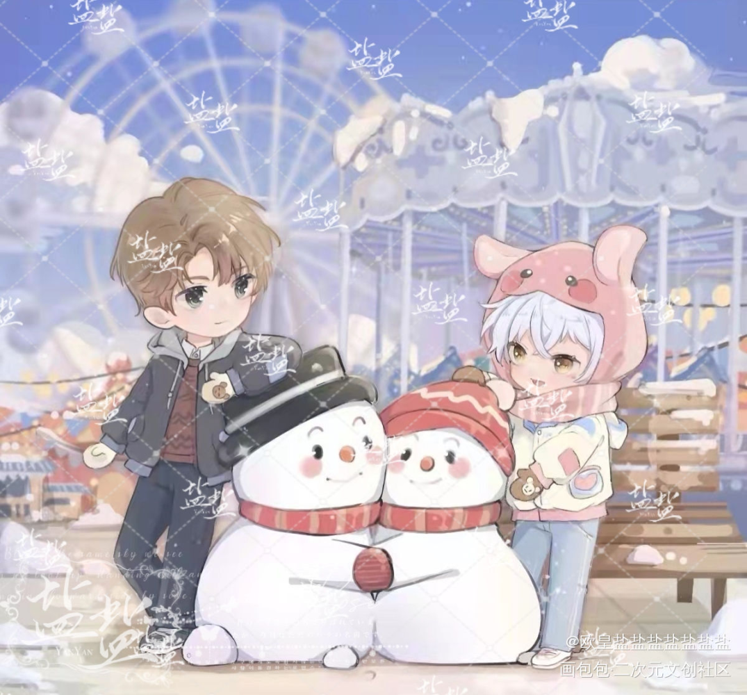 雪落年年_营业悖论Q版稚楚约稿绘画作品