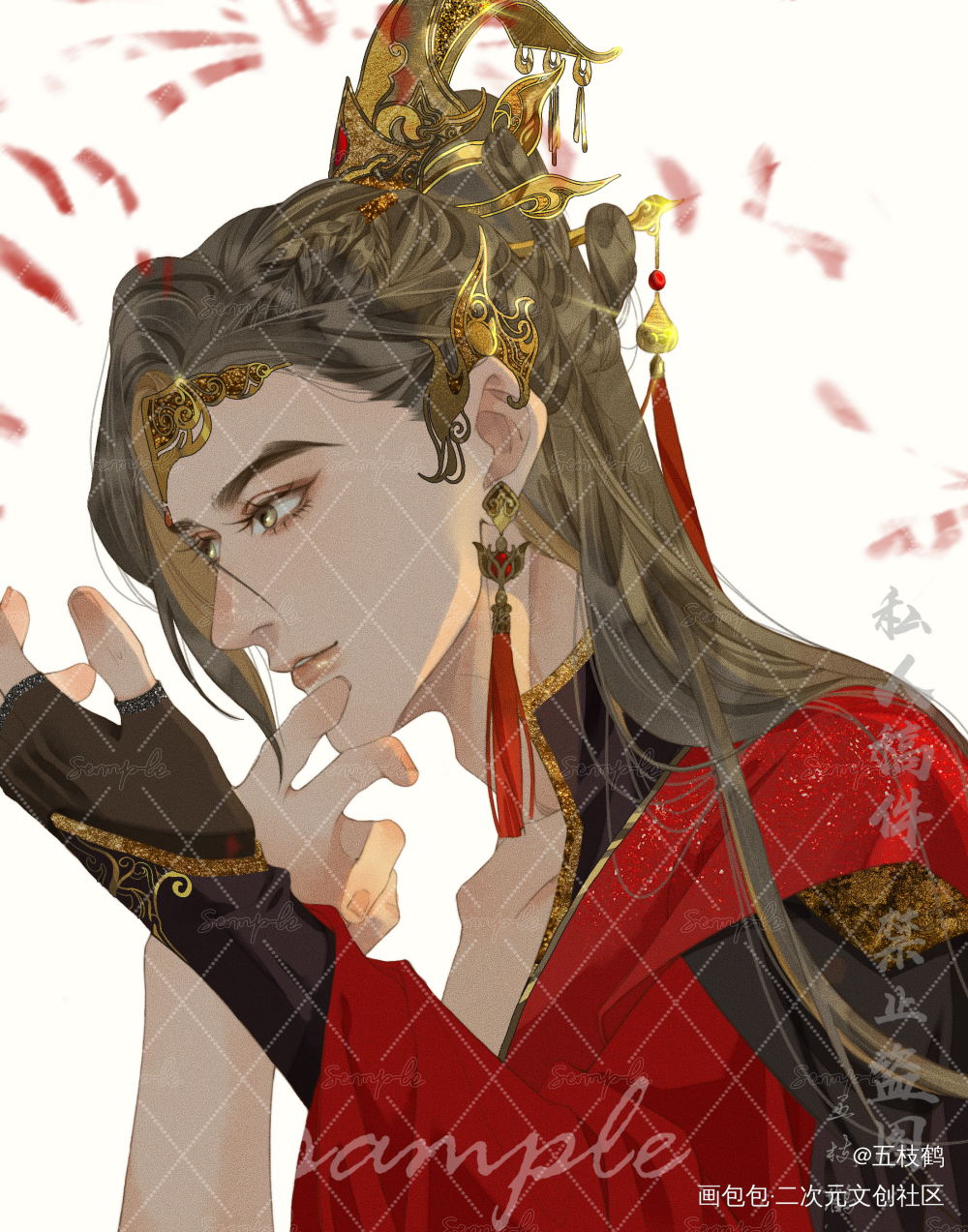 稿子（古风大婚版周丁）_188男团周丁绘画作品