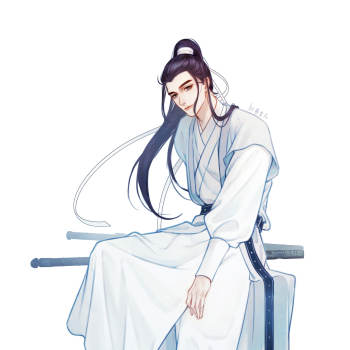 慢写一只高马尾小年年～_雪中悍刀行古风平涂徐凤年张若昀明星同人