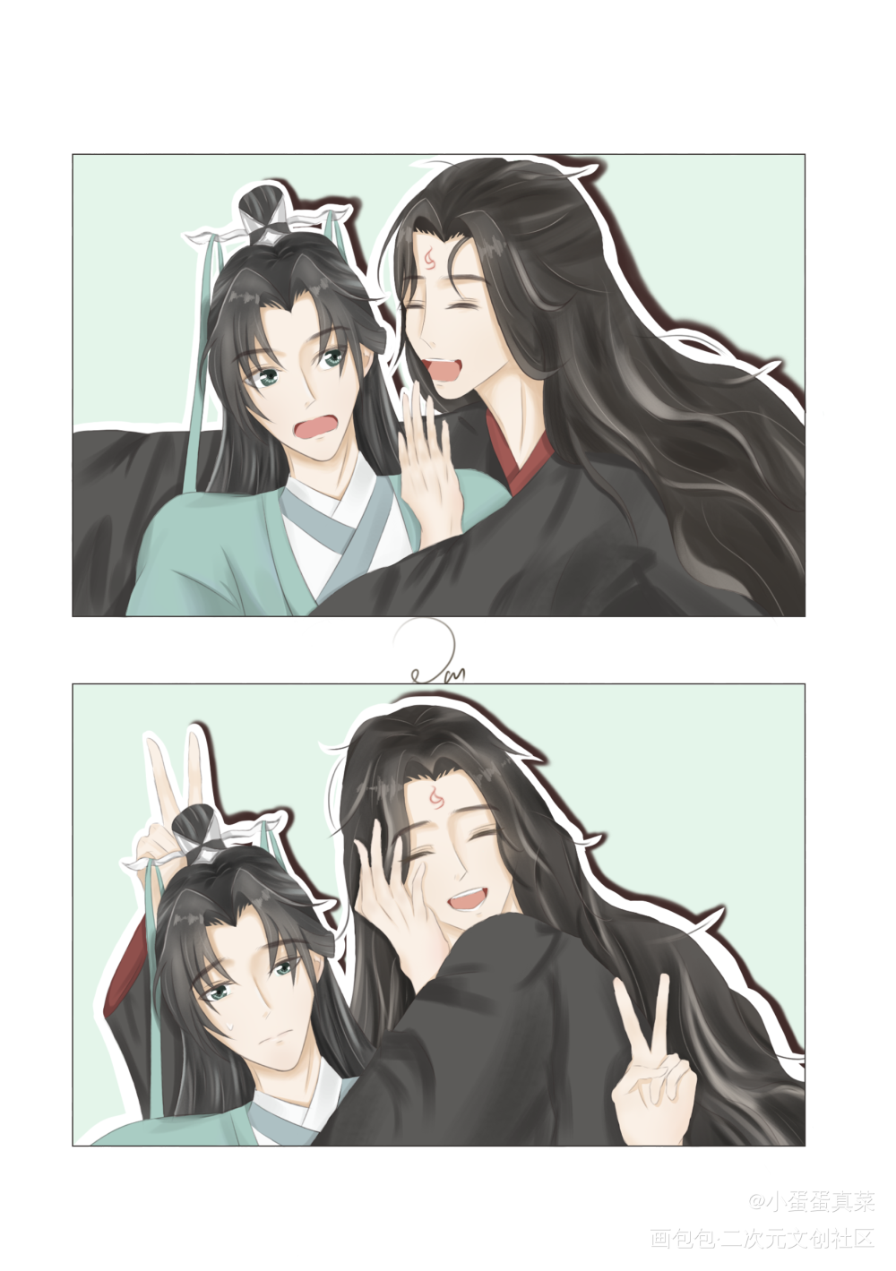 人渣反派自救系统天官赐福魔道祖师冰秋花怜忘羡绘画作品