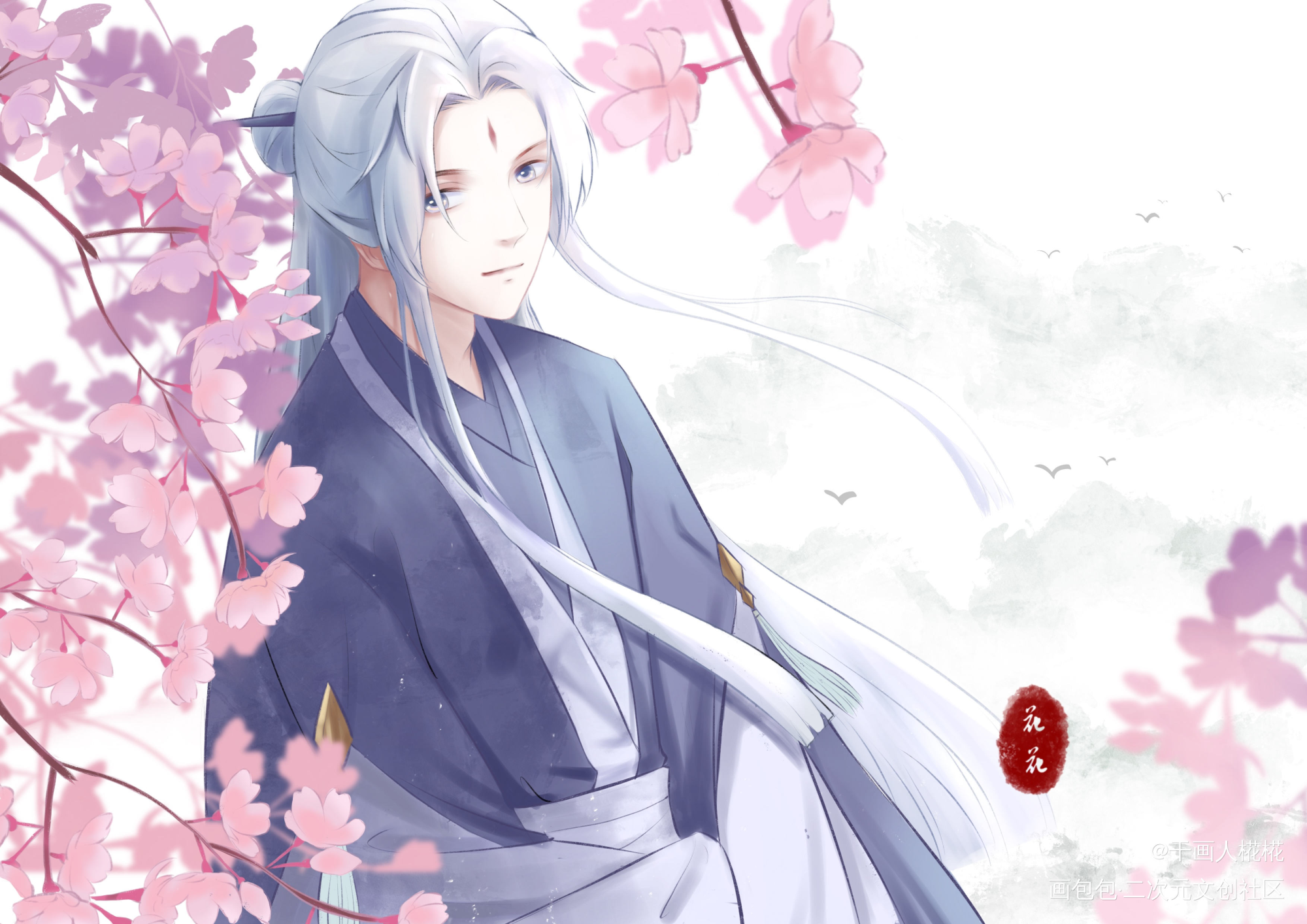 罗霄_平涂罗霄前无古人绘画作品