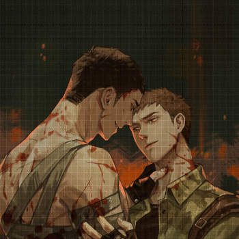 霓烟尘烟_小白杨188男团俞白绘画作品