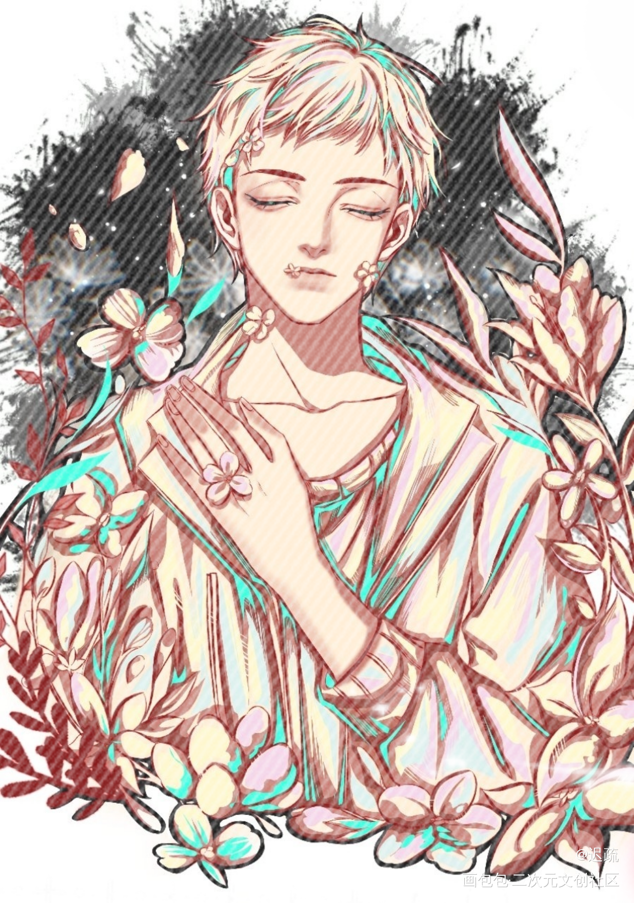 宫任～_188男团宫任立绘平涂绘画作品