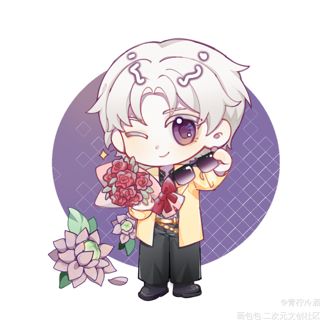 摸个未婚夫_光与夜之恋查理苏绘画作品
