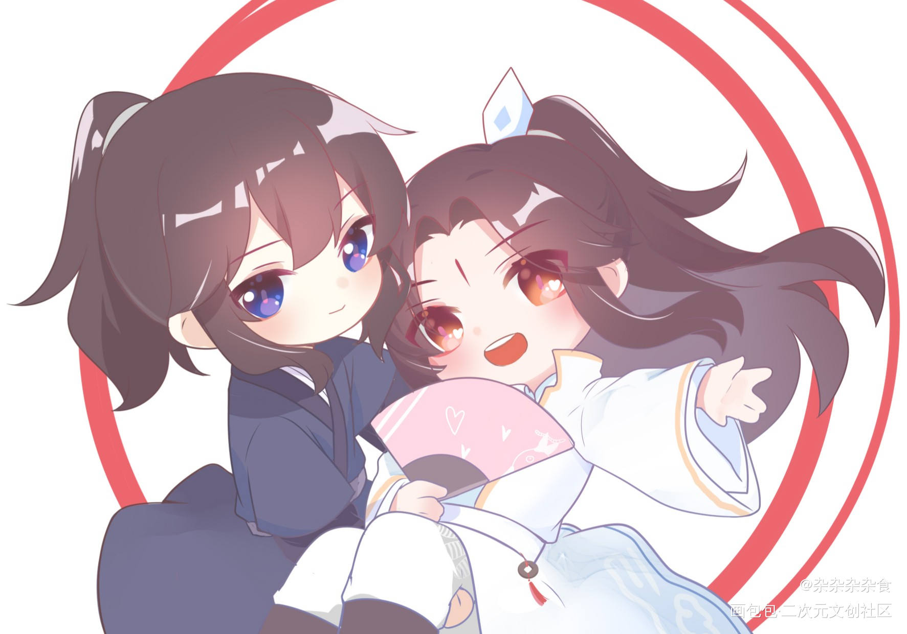 没画反_(:зゝ∠)__六爻鸣潜绘画作品