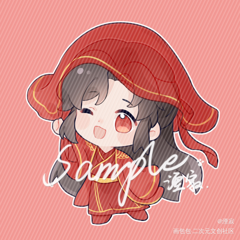 婚服忘羡_魔道祖师忘羡蓝忘机魏无羡Q版绘画作品