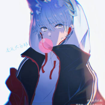 摸鱼车祸现场_我行让我上摸鱼简茸平涂日系绘画作品